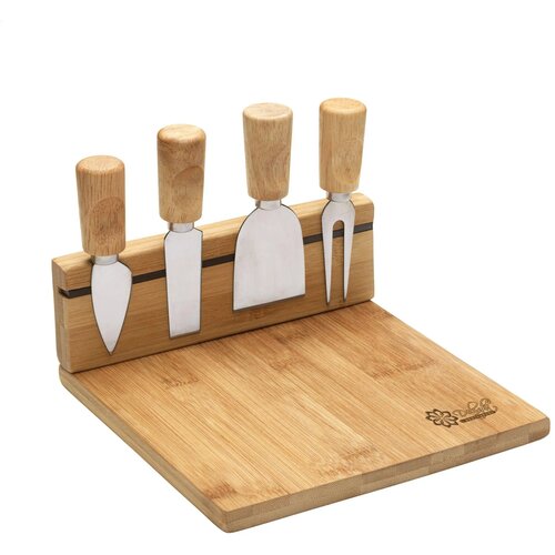 Kaasplank Met Magnetische Messenhouder