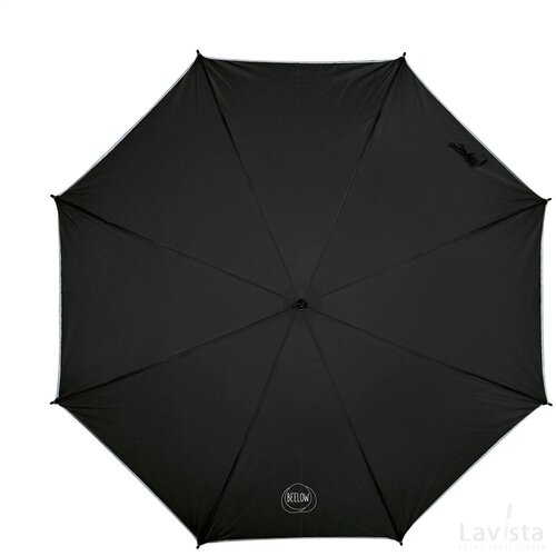 Reflectcolour Stormparaplu Zwart
