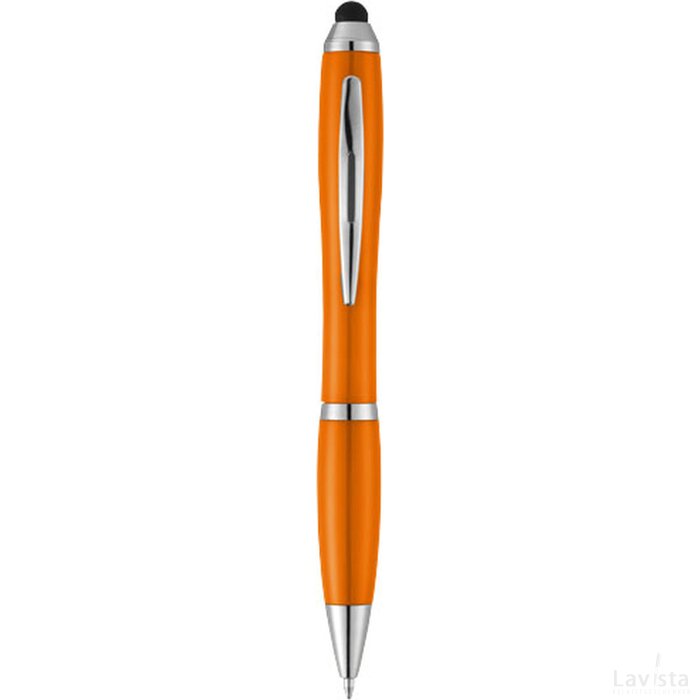Nash stylus balpen met gekleurde houder en gekleurde grip Oranje
