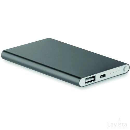 Alu powerbank 4000mah Powerflat titanium