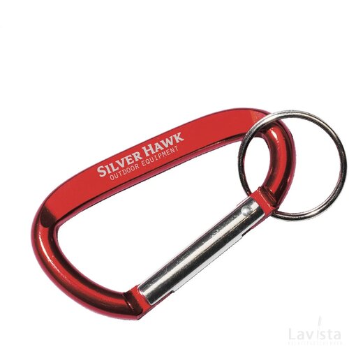 Carabinekey Karabijnhaak Rood