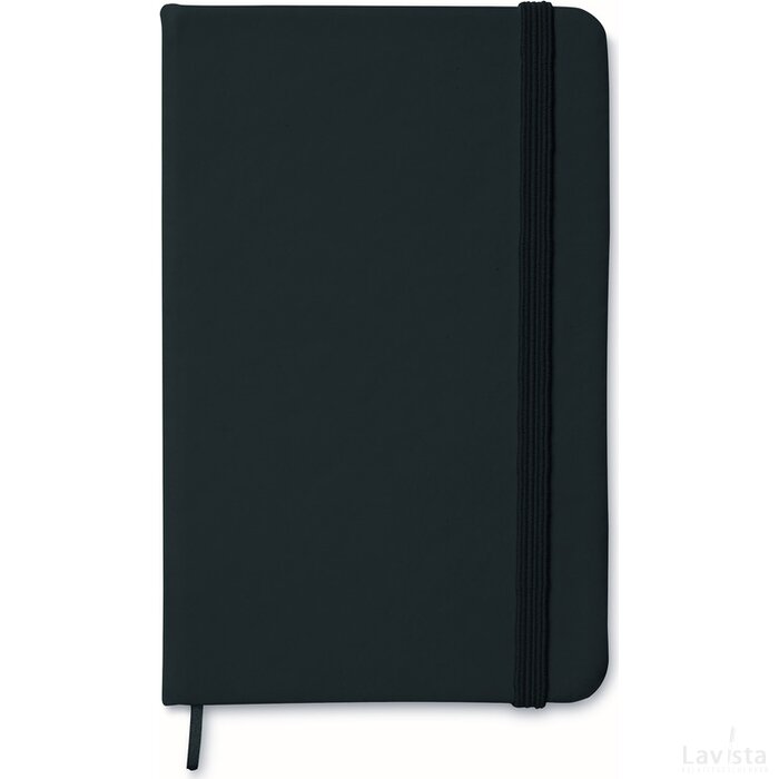 A6 notitieboekje, gelinieerd Notelux zwart