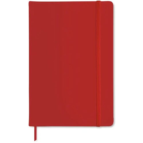 A6 notitieboekje, gelinieerd Notelux rood