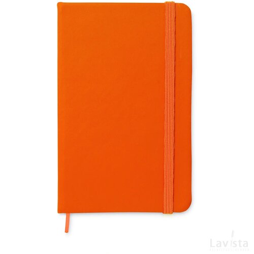 A6 notitieboekje, gelinieerd Notelux oranje