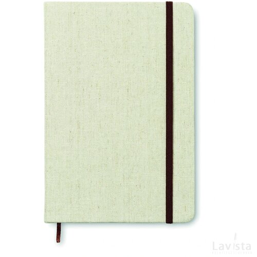 A5 notitieboek, canvas Canvas beige