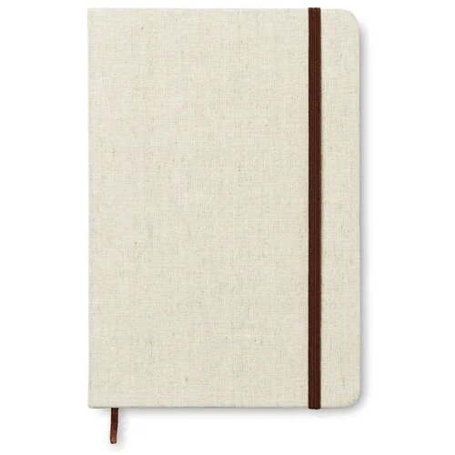 A5 notitieboek, canvas Canvas beige