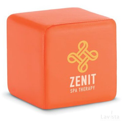 Stressbal vierkant Oranje
