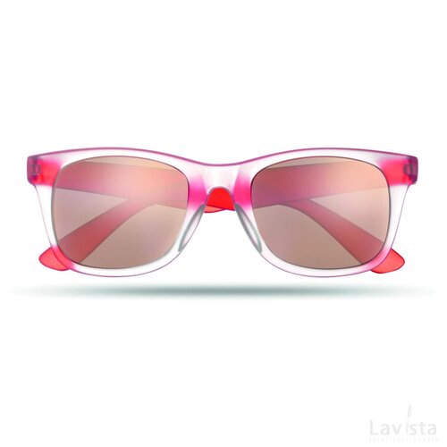 Zonnebril met spiegelglazen America touch rood