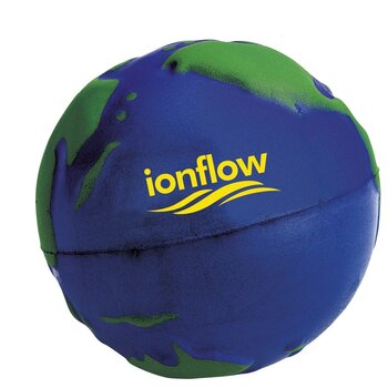 Stressbal wereldbol Blauw