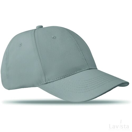 Katoenen baseball cap Basie grijs