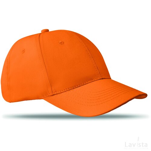 Katoenen baseball cap Basie oranje