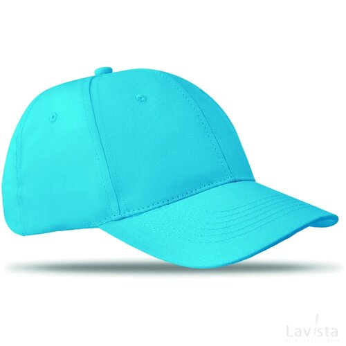 Katoenen baseball cap Basie turquoise