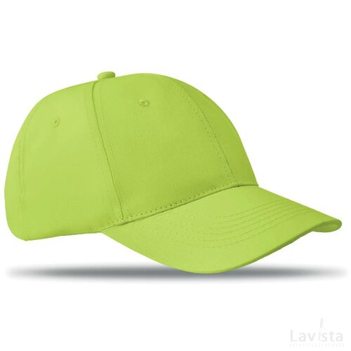 Katoenen baseball cap Basie limoen