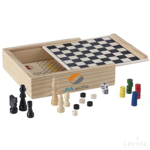 Woodgame 5-In-1 Spel Hout