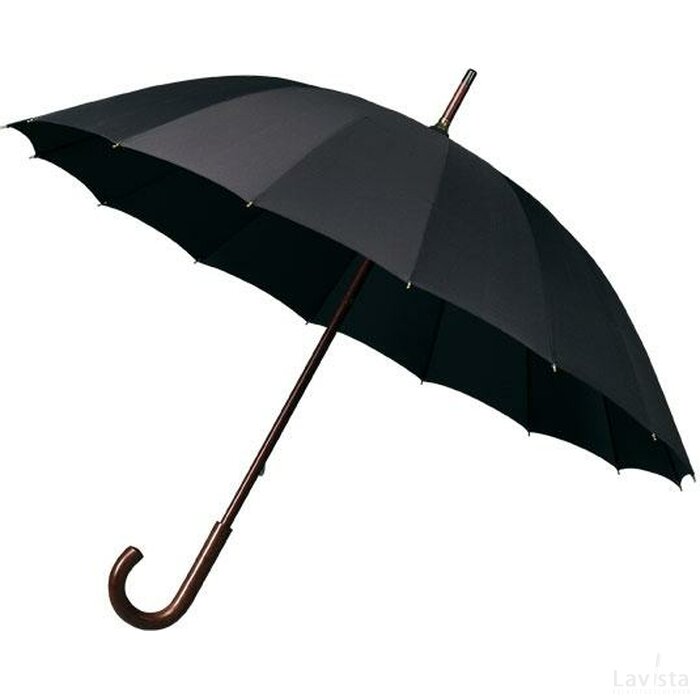 Falcone® paraplu, 16 banen zwart