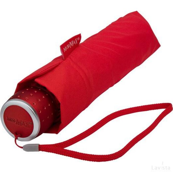 miniMAX® opvouwbare paraplu, windproof rood