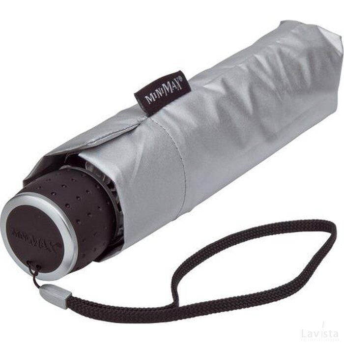 miniMAX® opvouwbare paraplu, windproof zilver