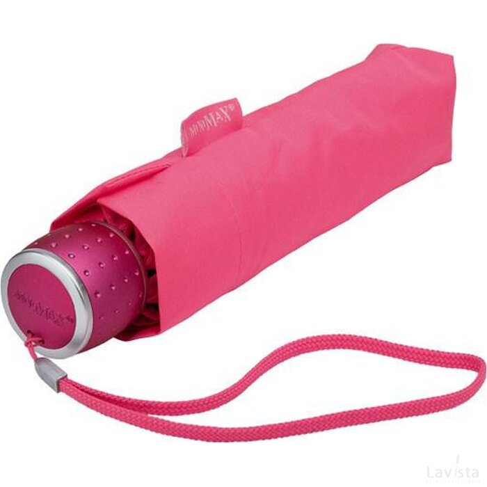 miniMAX® opvouwbare paraplu, windproof roze