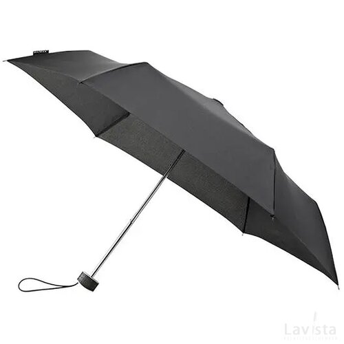 miniMAX® platte opvouwbare paraplu, windproof zwart