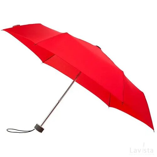 miniMAX® platte opvouwbare paraplu, windproof rood