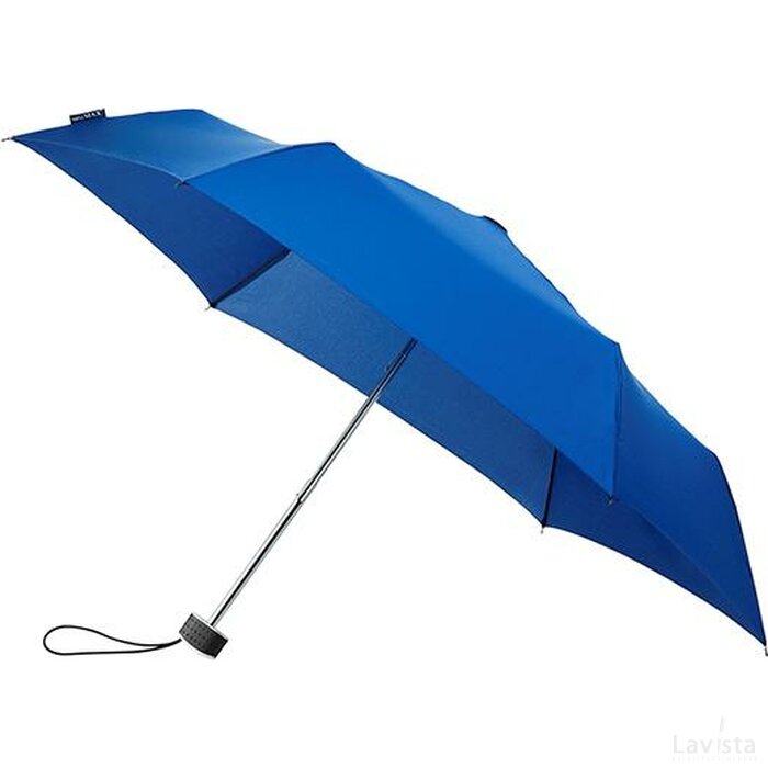 miniMAX® platte opvouwbare paraplu, windproof blauw