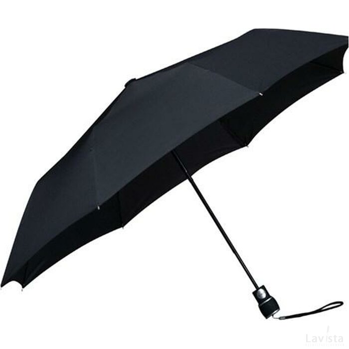 miniMAX® opvouwbare paraplu, automaat, windproof zwart