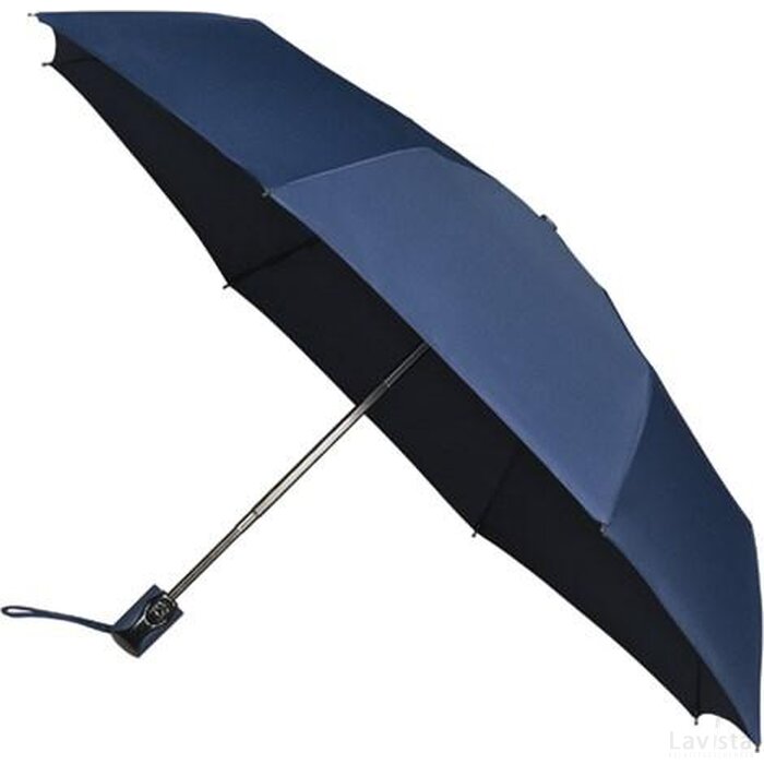 miniMAX® opvouwbare paraplu auto open + close blauw