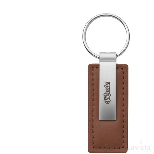 Leatherkey Sleutelhanger Bruin