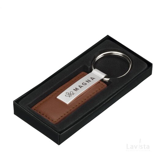 Leatherkey Sleutelhanger Bruin
