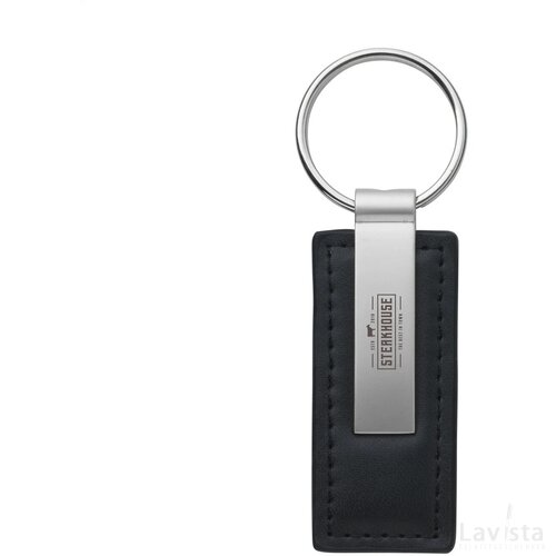 Leatherkey Sleutelhanger Zwart