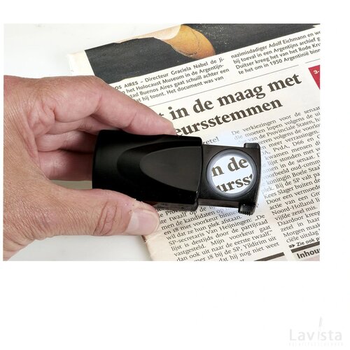 Uitschuifbare vergrootglas Zwart