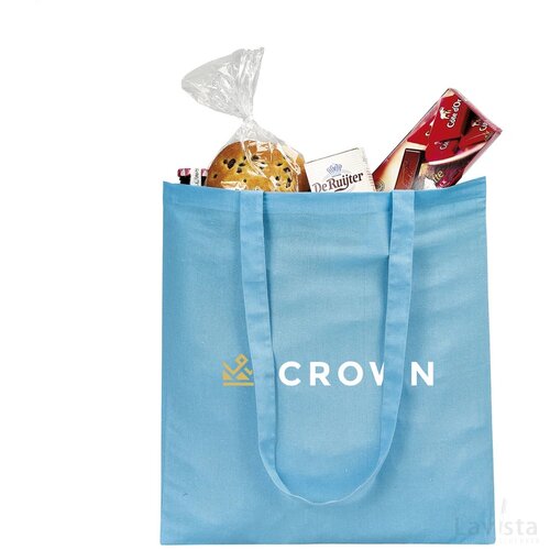 Shoppycolourbag Katoenen Tas Lichtblauw
