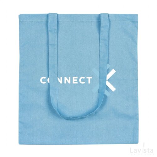 Shoppycolourbag Katoenen Tas Lichtblauw