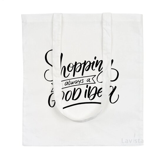 Shoppycolourbag Katoenen Tas Wit