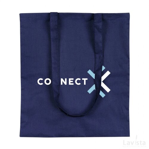 Shoppycolourbag Katoenen Tas Donkerblauw