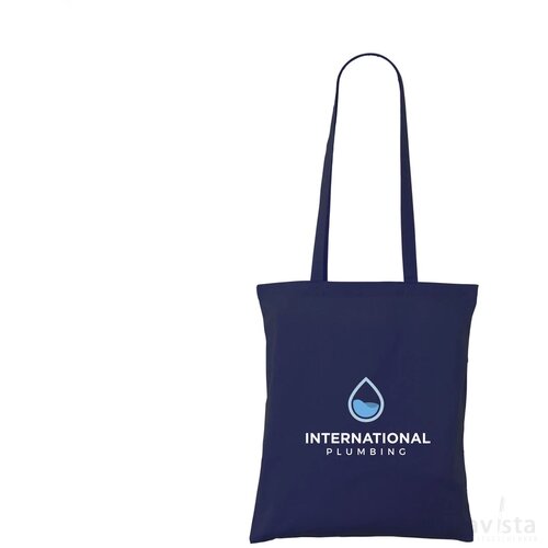 Shoppycolourbag Katoenen Tas Donkerblauw