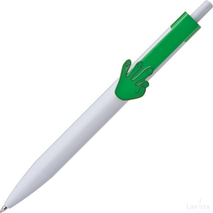Pen met Hand 2D Dame groen