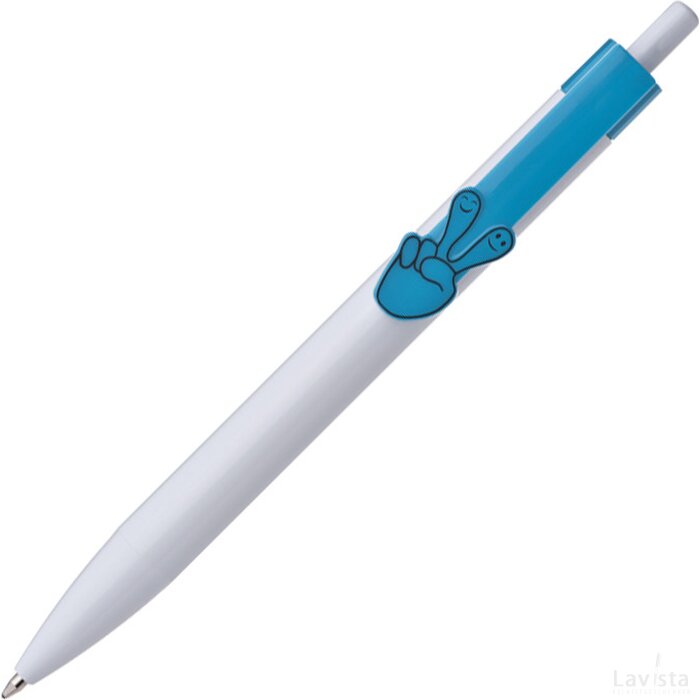 Pen met Hand 2D Dame turquoise