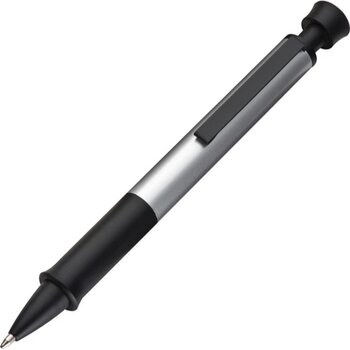 Aluminium pen met zwarte Dresden grijs silvergrey zilvergrijs