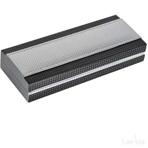 Mark Twain pen in Carbon design Ebern grijs silvergrey zilvergrijs