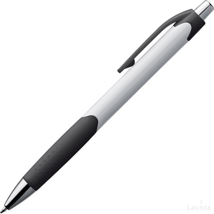 Pen met drukmechanisme en een rubberen grip Egeln zwart