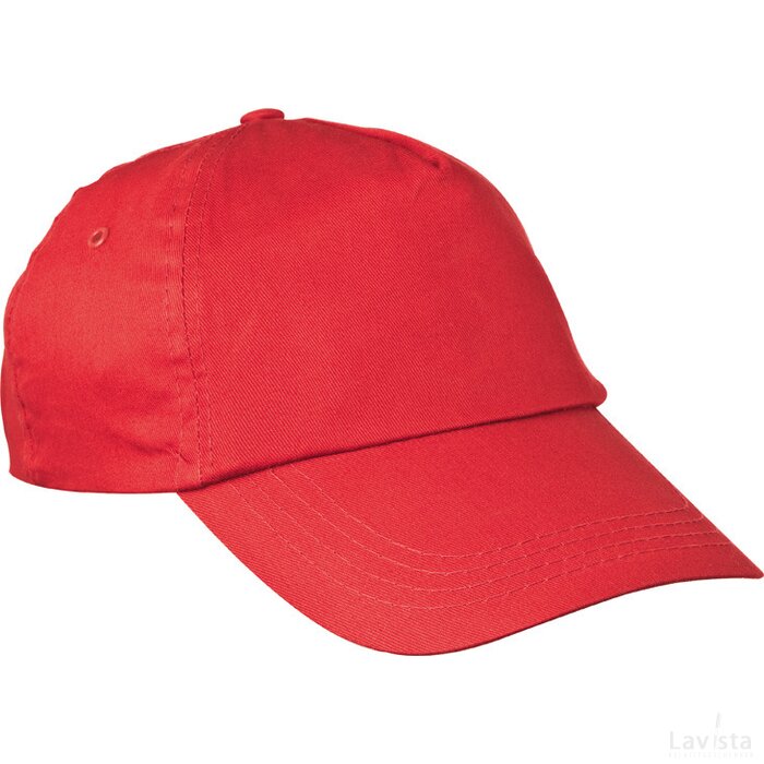 Katoenen baseballcap Neunburg rood