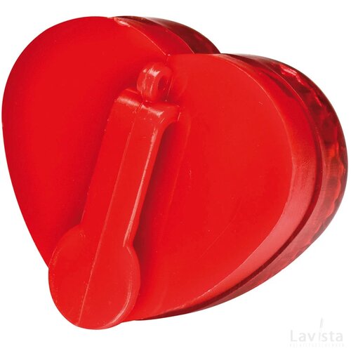 Knipperlampje in hartjes vorm Rood