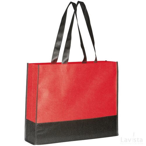 Non-woven shopping bag Penzberg rood