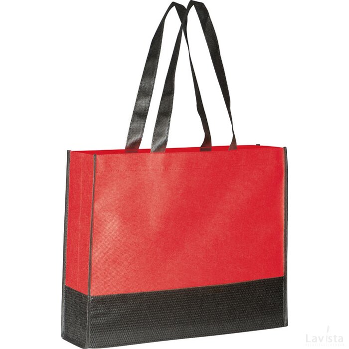 Non-woven shopping bag Penzberg rood