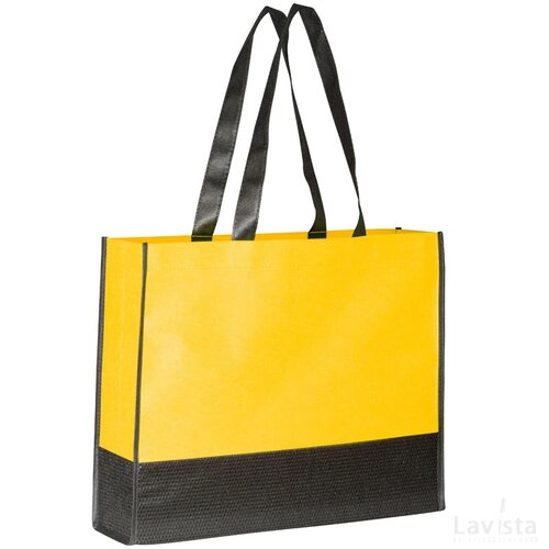 Non-woven shopping bag Penzberg geel