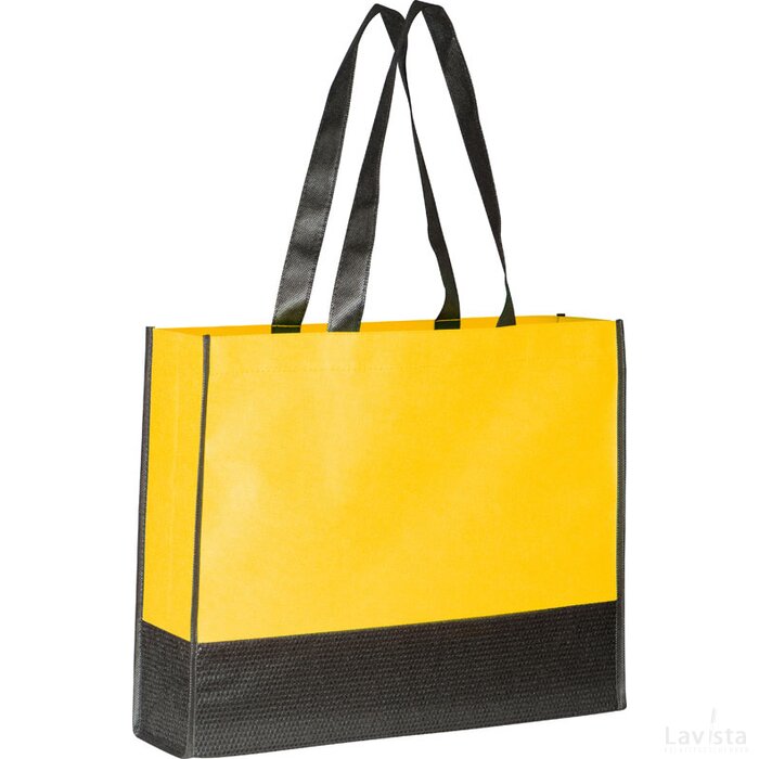 Non-woven shopping bag Penzberg geel