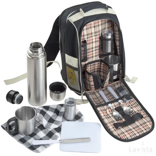 Picknickrugzak met koeltasje Scheinfeld zwart