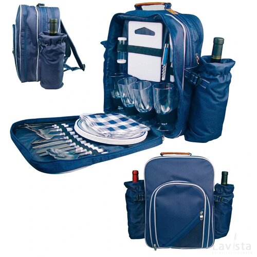 Picknick-rugzak voor 4 personen Schelklingen blauw
