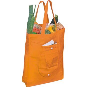 Boodschappentas non woven Stein oranje